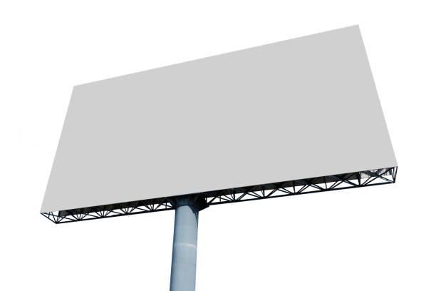 istock Pole outdoor billboard isolated on white background with clipping path 1549906084