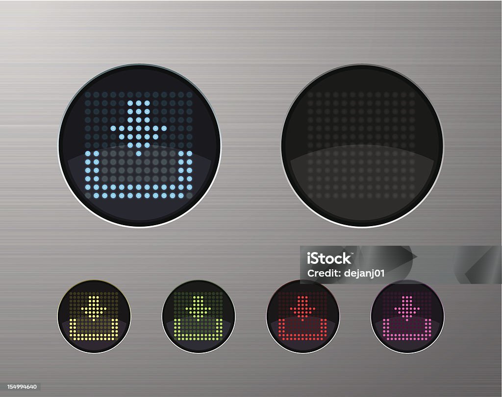 Patterned Web Button Icons For Computer Web Buttons Stock Illustration - Download Image Now - Arrow Symbol ...