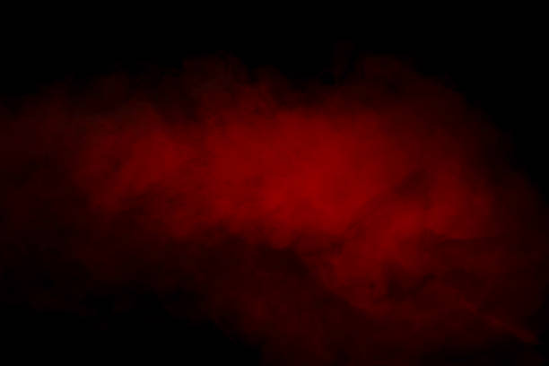 istock Orange and red steam on a black background. 1549965147