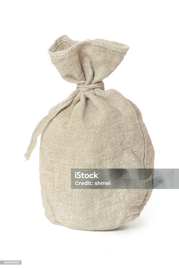 Brown textured sack Brown textured sack. Isolated on white Abstract Stock Photo