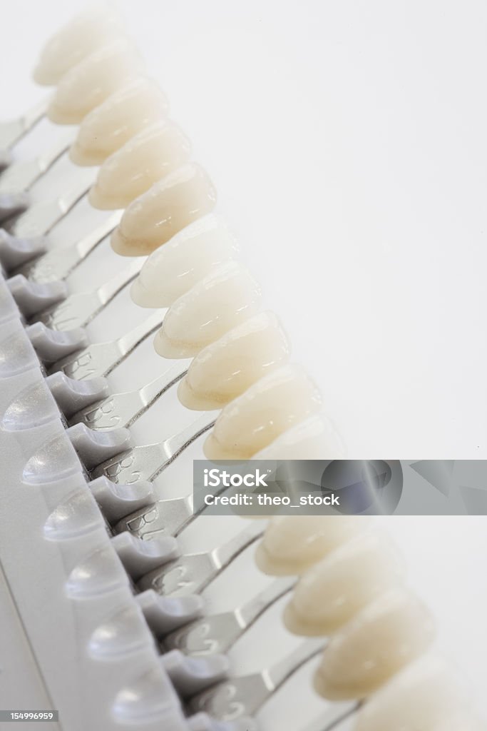 palette für Zahn Farbe - Lizenzfrei Ausrüstung und Geräte Stock-Foto