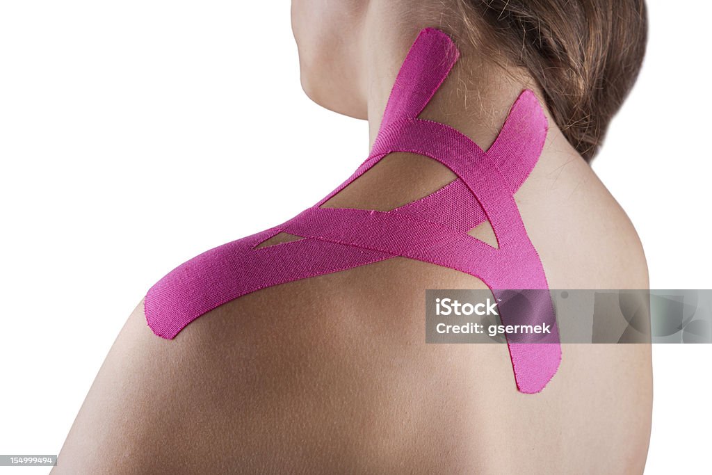 Kinesio Tex Tape Therapy Stock Photo - Download Image Now - Adult,  Alternative Therapy, Back - iStock