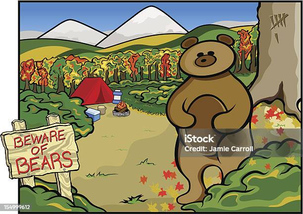 Beware Of Bears Stock Illustration - Download Image Now - Animal, Animal Hair, Animals In The Wild