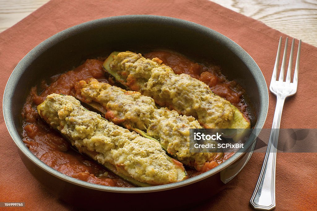 Stuffed zucchini Backgrounds Stock Photo