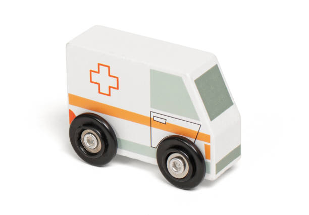 istock Retro wooden toy car isolated on white 1550007605