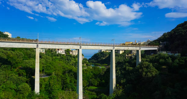 istock Beautiful sunny stret view from Vico Equence, IItaly 1550018718