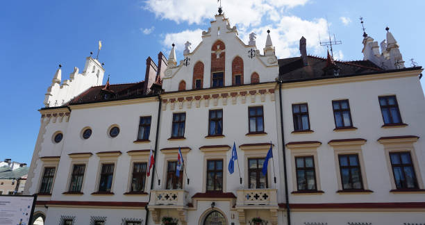 istock Town hall. A historic building with neo-gothic and neo-renaissance style features, located on the Market Square. 1550018772