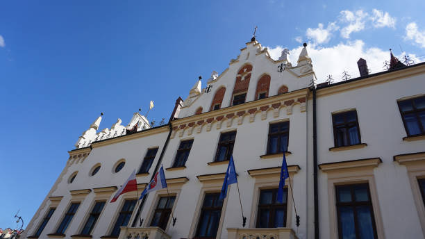 istock Town hall. A historic building with neo-gothic and neo-renaissance style features, located on the Market Square. 1550019136