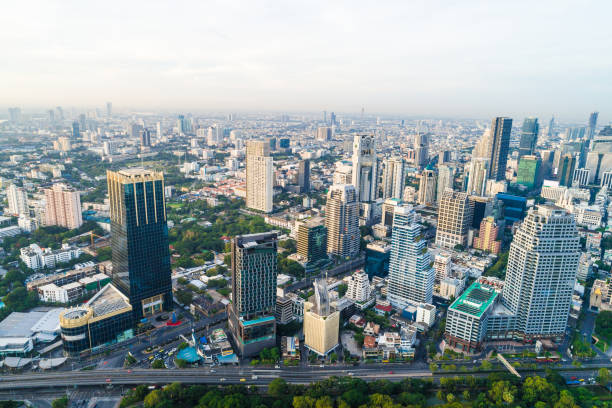 istock BAngkok cityscape modern office building sunshine in morning 1550029778
