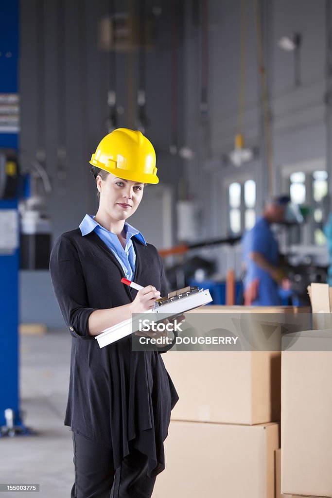 Fêmea industrial lworker - Royalty-free Indústria Foto de stock