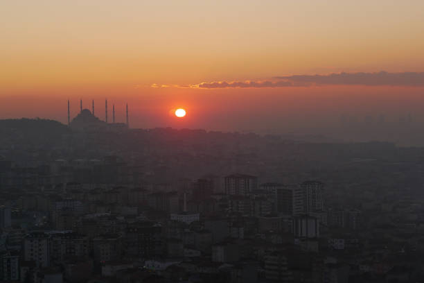 istock high angle view of Camlica Mosque during sunset 1550047189