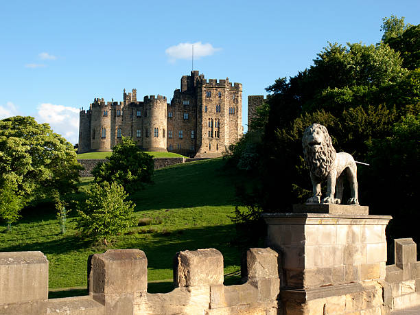 Alnwick Castle, Northumberland  northumberland stock pictures, royalty-free photos & images