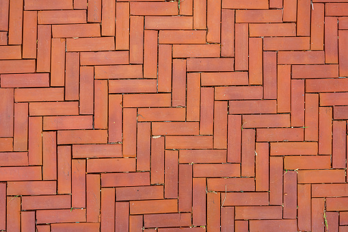 orange brick floor Background Texture for pattern Background With Copy Space For design