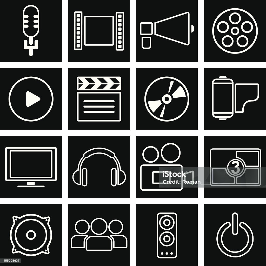 Kino - Lizenzfrei Ausrüstung und Geräte Vektorgrafik