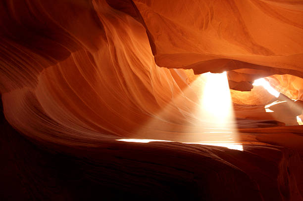 light lichtstrahl - canyon heaven sunbeam arizona stock-fotos und bilder