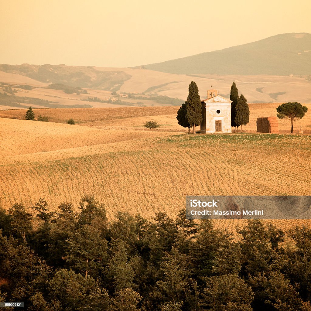 Cappella di Vitaleta - Lizenzfrei Anhöhe Stock-Foto