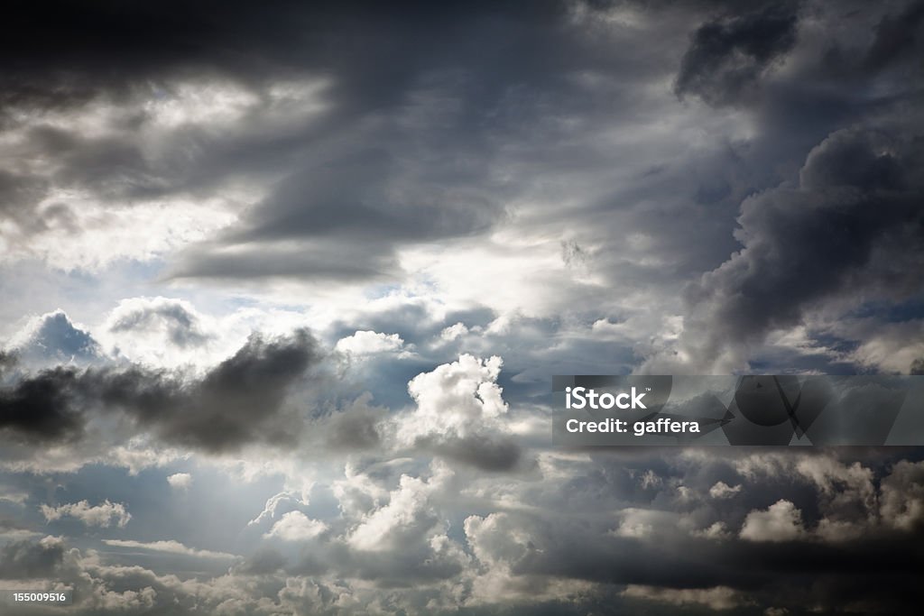 dramatic sky with rain clouds  Black Color Stock Photo