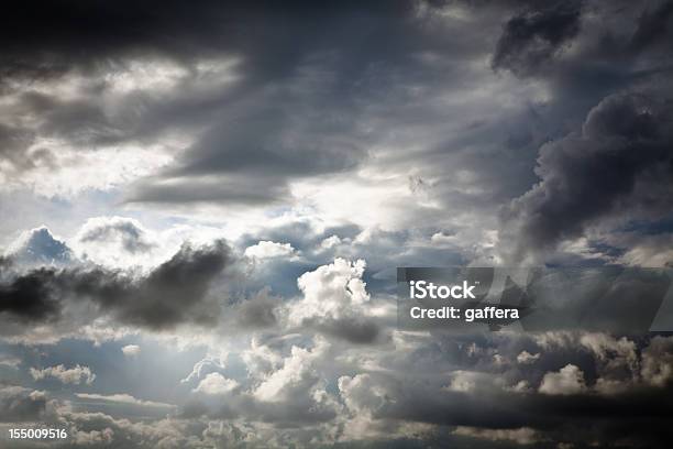 Dramatic Sky With Rain Clouds Stock Photo - Download Image Now - Black Color, Climate, Cloud - Sky