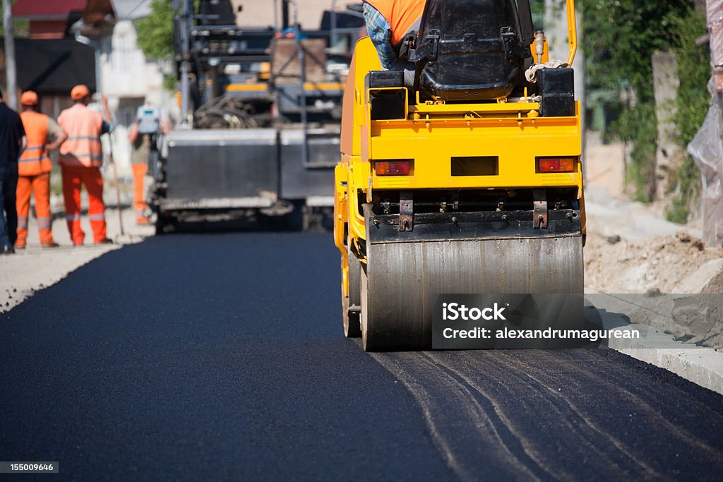 Asfalti - Foto stock royalty-free di Lavori stradali