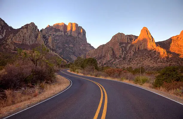 Photo of Scenic Mountain Road in Texas near Big Bend National Park