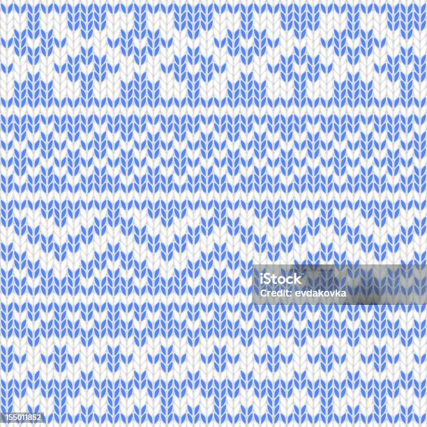 Seamless Pattern Di Maglia - Immagini vettoriali stock e altre immagini di Abbigliamento - Abbigliamento, Arti e mestieri, Artigianato