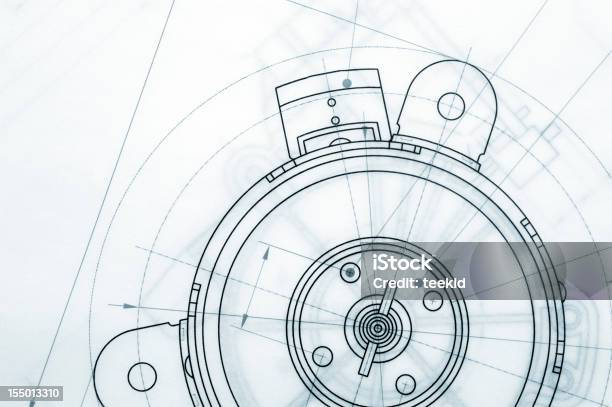 미캐니컬 청사진 스케치에 대한 스톡 사진 및 기타 이미지 - 스케치, 작업 장비, 기계류