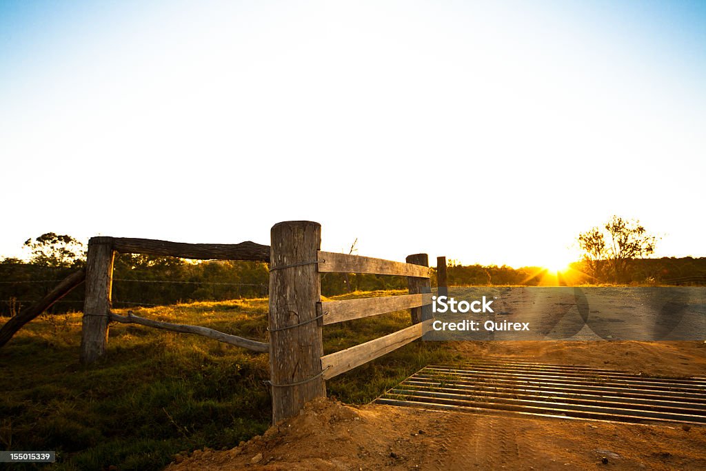 Porta rustico, fattoria australiano - Foto stock royalty-free di Queensland