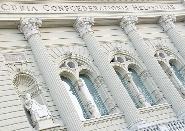 bundeshaus em berna, suíça - swiss confederation - fotografias e filmes do acervo