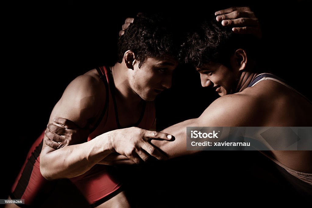 Indiano di wrestling - Foto stock royalty-free di Braccio di ferro