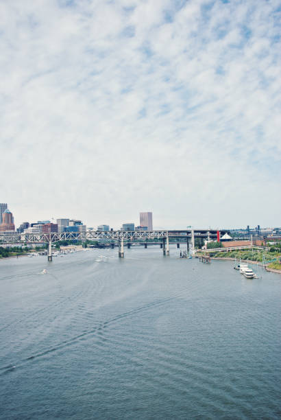 istock Willamette River with Bridges, Portland, Oregon 155017075
