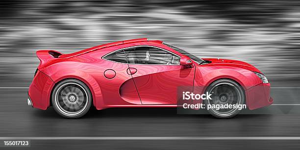 Red Supercar Stockfoto und mehr Bilder von Sportwagen - Sportwagen, Auto, Dreidimensional