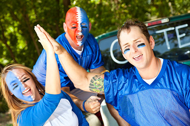 istock Happy Fans Bonding At Their Tailgate Party 155017877