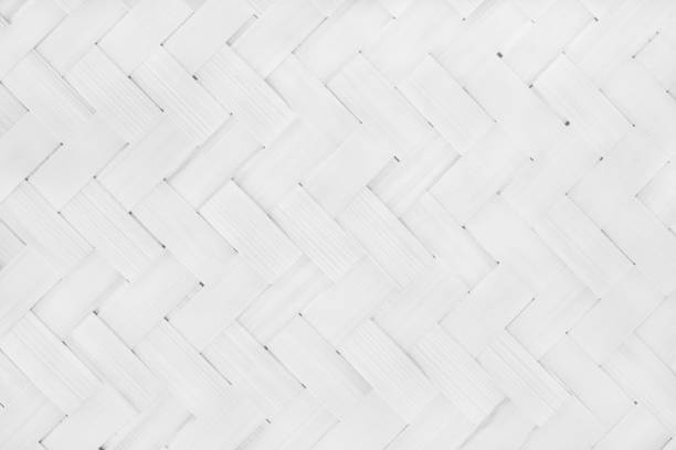 istock White bamboo weaving pattern, old woven rattan mat texture for background and design art work. 1550185871