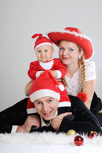 istock Christmas family portrait 155020420