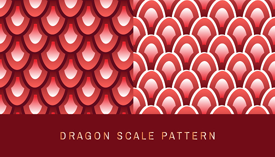 Dragon Scale Patterns Set 4 Stock Illustration - Download Image Now ...