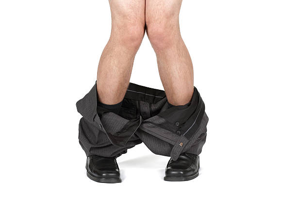 Caught With Your Pants Down Stock Photo - Download Image Now - Caught With  Your Pants Down, Ankle, Pants - iStock