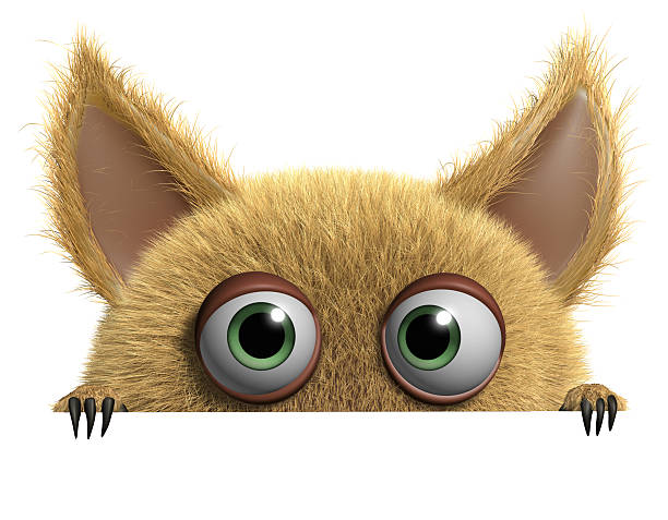 furry gremlin furry gremlin ugly cartoon characters stock pictures, royalty-free photos & images