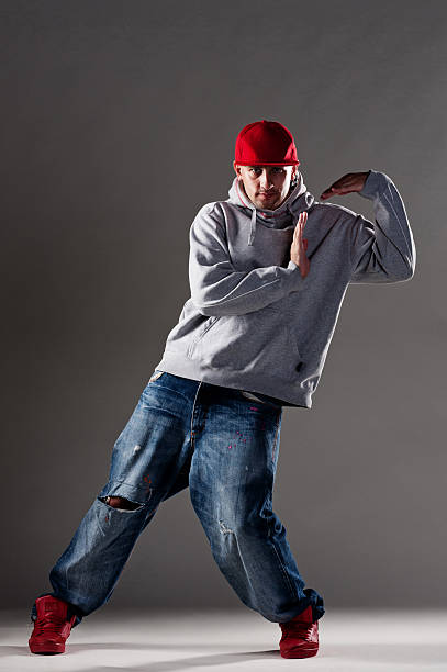 istock studio shot of cool b-boy 155022056