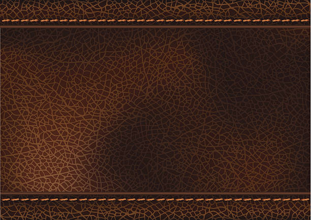 ilustrações de stock, clip art, desenhos animados e ícones de textura de couro com costura - hide leather backgrounds textured