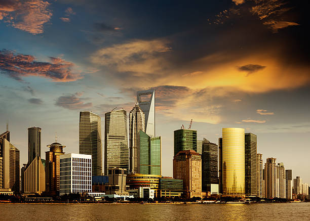 istock panorama of Shanghai 155024092