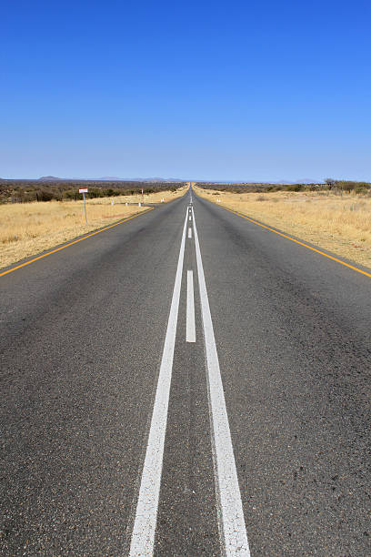 istock B1road in Namibia heading toward Sesriem and Sossusvlei 155024120