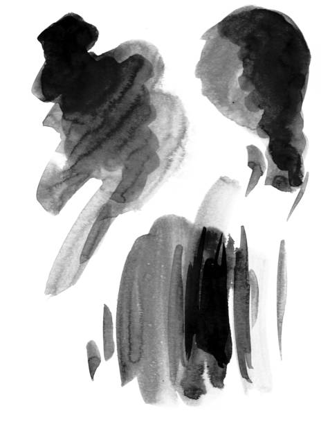 istock Set of abstract watercolor brush strokes painted background. Watercolor elements for your design. 1550250206