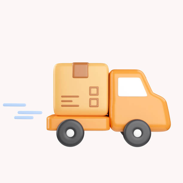 istock 3D Online express delivery service concept, fast response delivery by car, courier Pickup, Delivery, Online Shipping Services. 3d illustration 1550257995