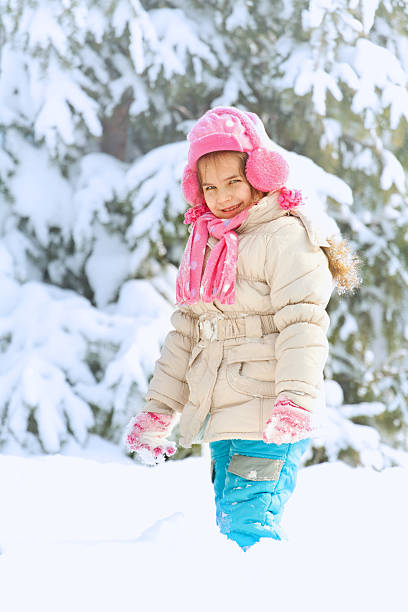 istock Little child playing in snow 155027066