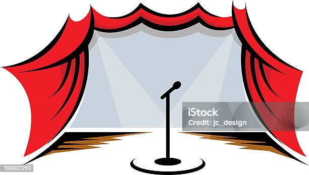 Openmic Stock Vektor Art und mehr Bilder von Bühne - Bühne, Bühnentheater, Illustration
