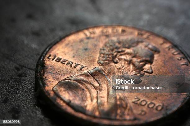 Penny Macro 2000 Stock Photo - Download Image Now - 2000, Abraham Lincoln, Extreme Close-Up