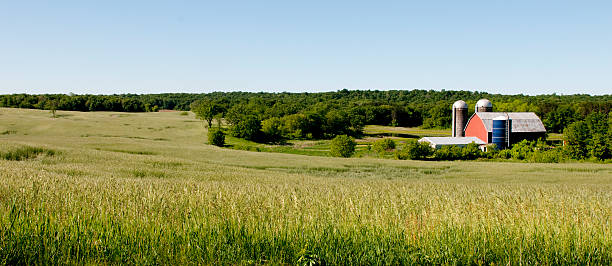Wisconsin Farm Panoramic  agricultural building photos stock pictures, royalty-free photos & images