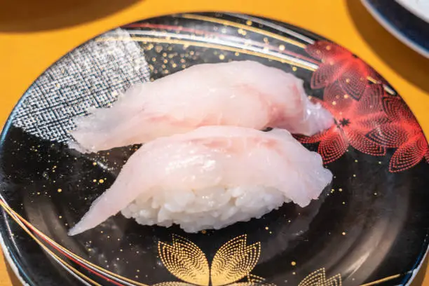Black rockfish at Conveyor-belt Sushi