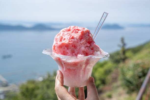 istock Strawberry milk shaved ice with condensed milk 1550335003