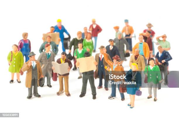 Little People Crowd Figurines Stock Photo - Download Image Now - Figurine, People, Toy